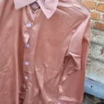 Spring Fashion Button Up Satin Silk Shirt Vintage Blouse Women White Tops Lady Long Sleeves Female Loose Street Shirts 11355 photo review