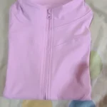 Summer High Quality Waist Slimming Training Tops Women's Quick-drying Tight Stand Collar Full Zipper Short Sleeves Yoga shirts photo review