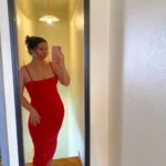 2025 New Spring Summer Women's High Elastic Sleeveless Backless Dress Long Sling Dresses Club Sexy Suspender Dress photo review