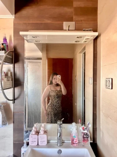 Ladies Vintage Leopard Print Women Sexy Spaghetti Strap Summer Dress Chic Swing Collar Backless Party Club Long Dresses Female photo review