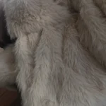 TRAFZA Women Fashion Cropped Faux Fur Jacket Coat Long Sleeve Front Snap-button Female Outerwear Chic Lapel Collar Thick Coat photo review