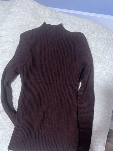 Elegant Solid Basic Knitted Tops Women Turtlneck Sweater Long Sleeve Casual Slim Pullover Korean Fashion Simple Chic Clothes photo review
