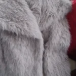 TRAFZA Women Fashion Cropped Faux Fur Jacket Coat Long Sleeve Front Snap-button Female Outerwear Chic Lapel Collar Thick Coat photo review