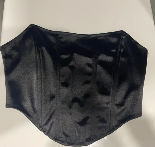 Sleeveless Off Shoulder Fashion Sexy Corset Crop Tops Vest Female Underwear Backless Bustier Top Solid photo review