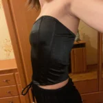Sexy Women Tube Tops Solid Sleeveless Slim Skinny Corset Cropped Top 2022 Summer Casual Elegant Female Strapless Vest photo review