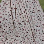 Spring Summer Chiffon Dress Women Midi DressesFemale Short Sleeve Elastic Waist Printed Floral Pleated Backless Casual Dress photo review