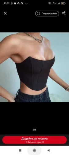 Sleeveless Off Shoulder Fashion Sexy Corset Crop Tops Vest Female Underwear Backless Bustier Top Solid photo review