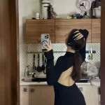Weird Puss Backless Skinny Women Dress Skinny Stretchy Slim Bag Hip Bodycon Ladies Fashion Party Event Prom Mermaid Vestidos photo review