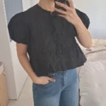 Clearance_Fashion Woman Blouses Short Sleeve Summer Tops Blouse Women Turtleneck Knitted Blouse Shirt Women Tops Blouses_Continu photo review
