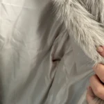 TRAFZA Women Fashion Cropped Faux Fur Jacket Coat Long Sleeve Front Snap-button Female Outerwear Chic Lapel Collar Thick Coat photo review