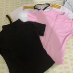 Summer High Quality Waist Slimming Training Tops Women's Quick-drying Tight Stand Collar Full Zipper Short Sleeves Yoga shirts photo review