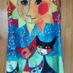 2024 European and American Cross Border Women's New Dress V-neck Sleeveless Sexy Printed Large Hem Foreign Trade Dress photo review
