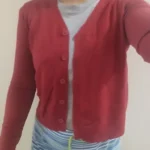 Women's Long Sleeve Cropped Cardigan V Neck Button Down Knit Lady Autumn Spring Knitted Single-breasted Cardigan Sweaters photo review