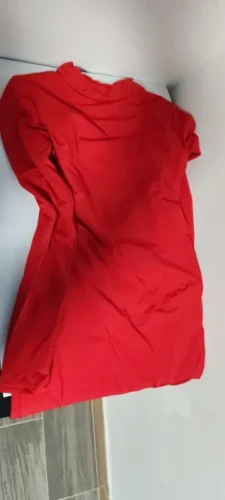 Long Sleeve Slim Bodycon Mini Dress Women Turtleneck Pleated Party Ruched Short Evening Club Outfit Soild Color photo review