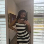 2024 Stripe Summer Elastic Split Bodycon Dress Sexy Beach Vacation Sundress Women Casual Slim Pencil Vestidos Maxi Long Dress photo review