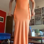 Criss Cross Cut Out Dress, Sexy Bodycon Mock Neck Sleeveless Dress, Women's Clothing photo review