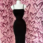 2025 New Spring Summer Women's High Elastic Sleeveless Backless Dress Long Sling Dresses Club Sexy Suspender Dress photo review