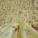 Spring Summer Chiffon Dress Women Midi DressesFemale Short Sleeve Elastic Waist Printed Floral Pleated Backless Casual Dress photo review
