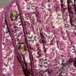 Elegant Women Floral Print Jacket Fashion Long Sleeve Vintage Autumn Winter Warm Coats Casual Communte O-Neck Chic Quilted Coat photo review