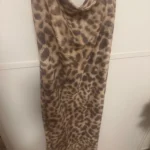 Ladies Vintage Leopard Print Women Sexy Spaghetti Strap Summer Dress Chic Swing Collar Backless Party Club Long Dresses Female photo review