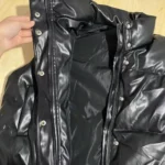 Autumn Winter PU Leather Coat Women Black Stand Collar Vests Women Fashion Zipper Elegant Short Vests Female Ladies photo review