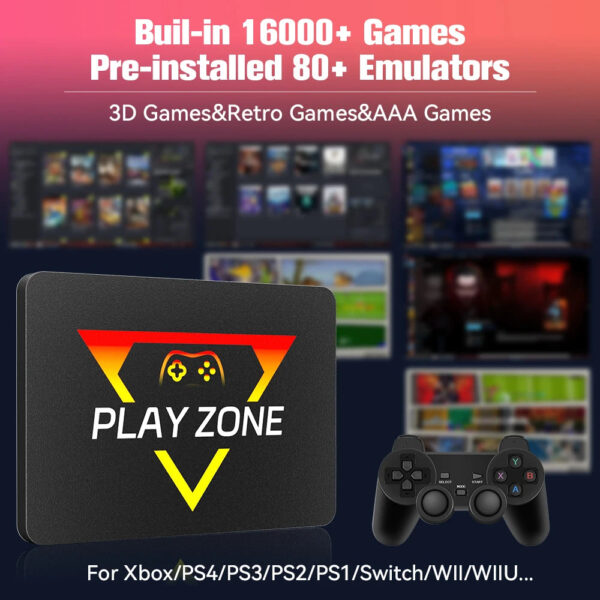 PlayZone 1TB Portable External Game SSD Handheld Game Console