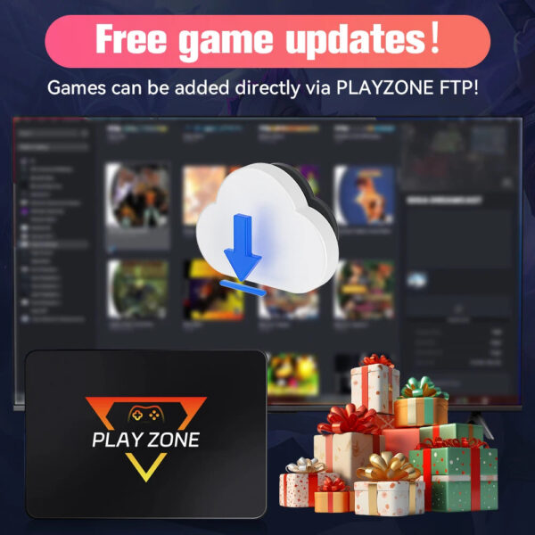 PlayZone 1TB Portable External Game SSD Handheld Game Console