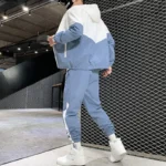2025 Men Tracksuit Casual Joggers Hooded Sportswear Jackets And Pants 2 Piece Sets Hip Hop Running Sports Suit