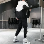 2025 Men Tracksuit Casual Joggers Hooded Sportswear Jackets And Pants 2 Piece Sets Hip Hop Running Sports Suit