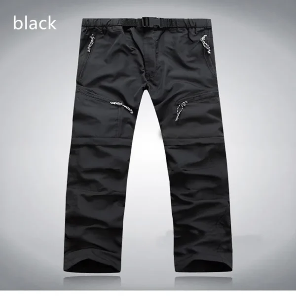Men Quick Dry Outdoor Pants Removable Hiking&Camping Pants Male Summer Breathable Hunting&Climbing Pants S-XXXL 4 Color
