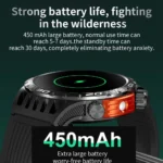 For Huawei New With LED Flashlight Smart Watch Men 360*360 HD Display 450 mAh Heart Rate Sports Health Bluetooth Call SmartWatch