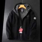 2024 Brand Winter Fleece Jacket Men's Casual Thickened Wool Jacket high quality Design Warm Fashion Hooded Coat Outdoor Ski Suit