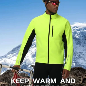 Autumn And Winter Men's Cycling Composite Jacket Windproof Warm Cycling Top Outdoor Sports Coat Cycling Jacket