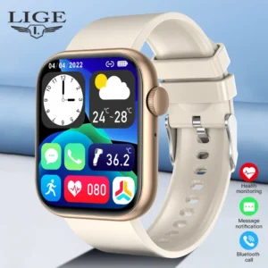 LIGE Bluetooth Call Smart Watch Men Women Sports Fitness Watch Waterproof Smartwatch Customizable Wallpaper Bracelet For Xiaomi