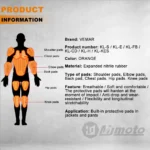 CE Motorcycle Protective Gear Insert Back Protection Motocross Jacket Protector Shoulder Pads Elbow Pad Motorcycle Equipment