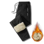 Clearance_Winter Sweatwear Men Plush Thick Fleece Sweatpant Lambswool Thermal Trousers Casual Pants Waterproof Windproof Warm Co