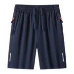 2024 Casual Sports Shorts for Men's Summer Ice Silk Breathable Loose Large Size Cool and Quick Drying Fashion Elastic Casua