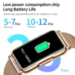 LIGE Smart Watch Women Full Touch Screen Bluetooth Call IP67 Waterproof Sports Fitness Tracker Smartwatch Women