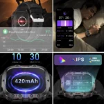 2025 For Xiaomi New Rugged Military GPS Smart Watch Men Bluetooth Call Health Monitoring AI Voice Sports Waterproof Smartwatches