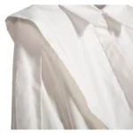 2024 Summer New Casual Turn-down Collar Ruffles Solid Women's Blouses Lady Sweet office Long Sleeve Single Breasted Shirts Top