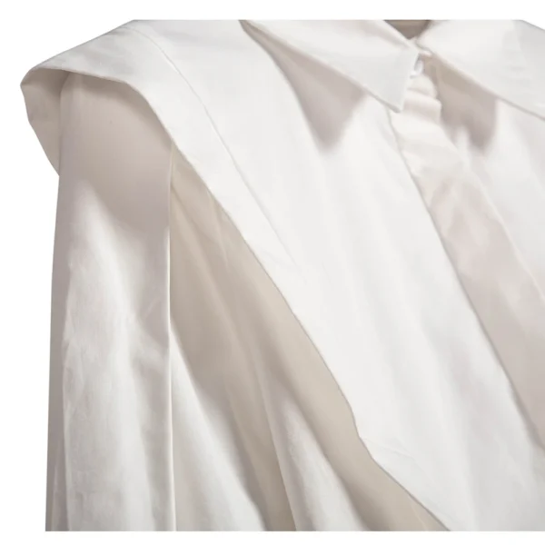 2024 Summer New Casual Turn-down Collar Ruffles Solid Women's Blouses Lady Sweet office Long Sleeve Single Breasted Shirts Top