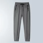 2024 New Ice Silk Pants for Men's Summer Thin Casual Pants for Men's Breathable Tight Feet Loose, High Elastic, Quick Drying Air