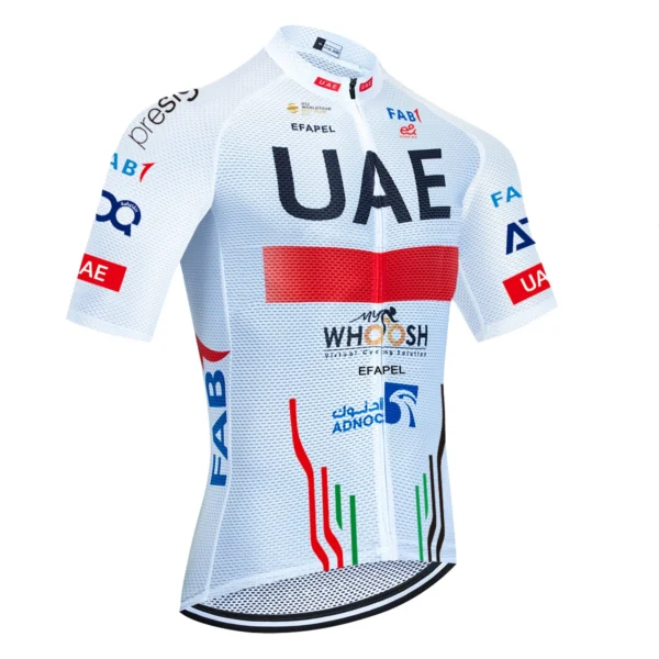2025 White Cycling Jersey TEAM UAE Bike Vest Maillot Men Women Quick Dry Ropa Ciclismo Bicycle Jersey T-shirt