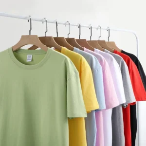 12 Color Oversized Heavyweight T Shirt for Men Summer Short Sleeve Tee 100% Cotton Plain Top Casual Men's Clothing