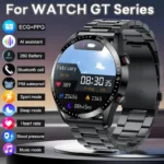 2025 New Voice Call Smart Watch Men GT Series 1.53 inch AMOLED Screen Sports Watch ECG+PPG Health Smartwatch For Android IOS