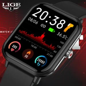 2024 New Body Temperature Monitor Watch Men Smart Watch Sports Music Playback Waterproof SmartWatch Heart Rate Blood Pressure
