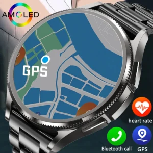 2025 New For Samsung Galaxy Watch 6 Smartwatch AMOLED Always On Display Bluetooth Call GPS NFC Smart Watch Men Android IOS
