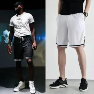 Basketball shorts for men's summer sports training in 2024, casual loose and breathable pants, American five point shorts