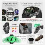 GPS NFC Smartwatch Men 360*360 AMOLED HD Screen Bluetooth Call Waterproof Men Smart Watch 2025 New For Huawei Watch 5 PRO