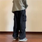 2025 New Men's Overalls Multi-Pocket American Hiphop Pants Men's Ins High Street Spring And Autumn Bunched Foot Assault Pants